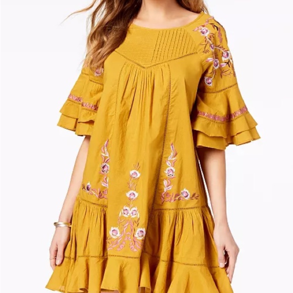 Free People Pavlo Embroidered Dress